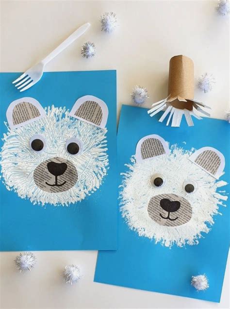 Pin by Loretta on Attività didattiche Inverno | Polar bear craft ...
