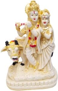 FABZONE Antique Finish Lord Radha Krishna Love Couple Statue Hindu God ...