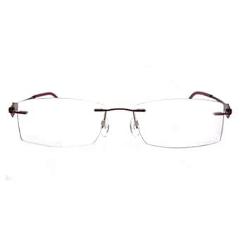 Buy HANS STEPPER SI-5390 F023 TITANIUM Rectangle Pink rim less eye ...