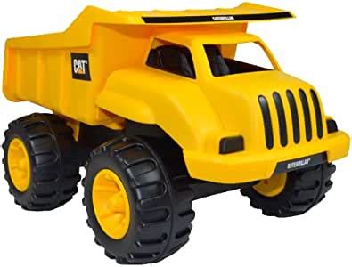 CAT 卡特彼勒 14英寸大号沙滩工程车模型运泥车翻斗车儿童玩具32651-玩具-亚马逊中国