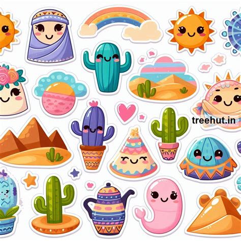 Printable Desert Stickers and 25 Geography Craft Activities for Kids ...