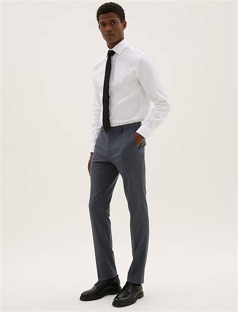 Buy Skinny Fit Suit Trousers with Stretch at Marks & Spencer