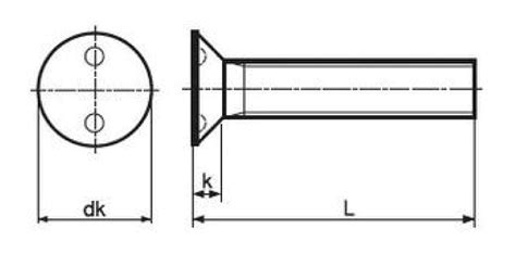 TRF/Tamper-Proof Screw, Stainless Steel, Two-Hole, Small Plate Screw ...