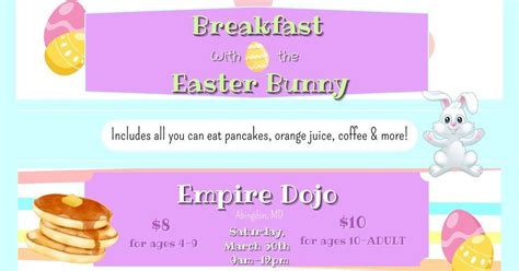 Breakfast with the Easter Bunny, Empire Dojo, Abingdon, 30 March 2024 ...