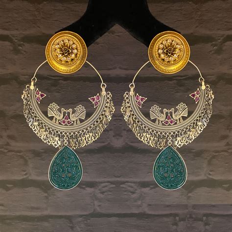 Buy Dual Tone Circular Earring Online – Mymotifs