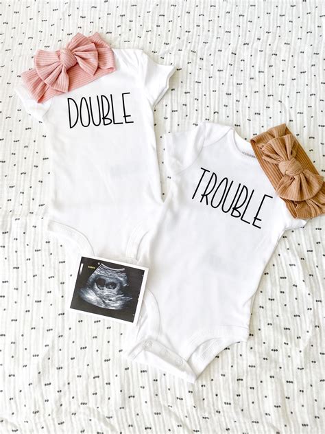 Editable twin pregnancy announcement for social media twin announcement ...