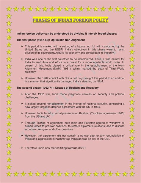 Phases of Indian Foreign Policy - Phases of Indian Foreign Policy ...