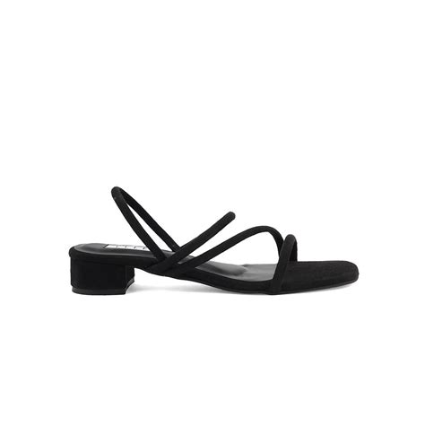 Buy ELLE Black Women Slip On Sandals Online