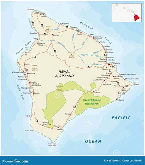 Printable Map Of Big Island Hawaii