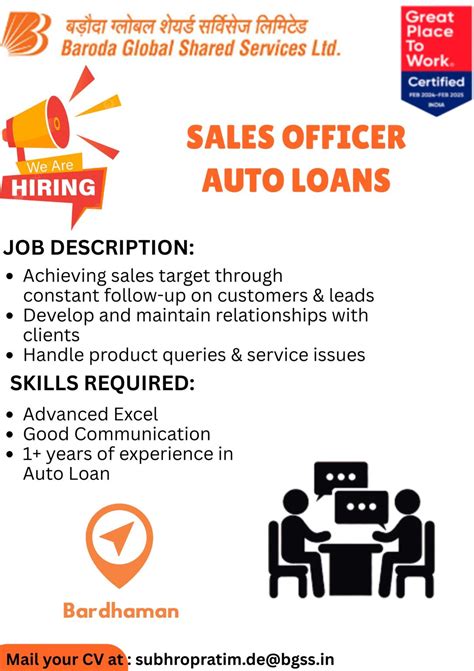 Baroda Global Shared Services Ltd a wholly owned subsidiary to Bank of Baroda is hiring for ...