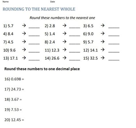 Image result for Rounding Decimal Numbers