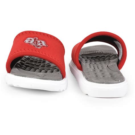Buy A-HA By Liberty Red Slides For Women WAGAS-10