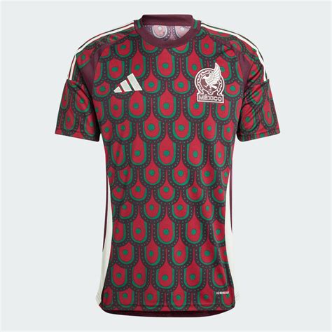 Men's Adidas Mexico National Team 24/25 Away Replica Jersey - Red ...