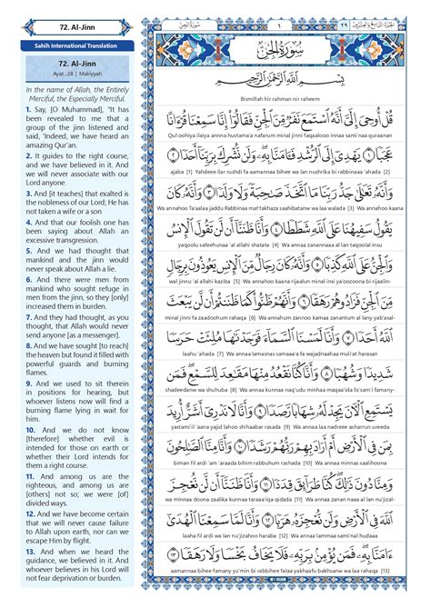 Surah Jinn In English Transliteration Meaning, Benefits, And How To ...