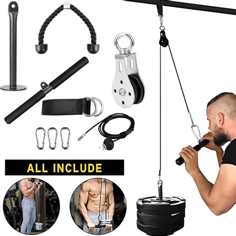Elikliv Pulley Machine System With Loading Pin Triceps Strap Muscle ...