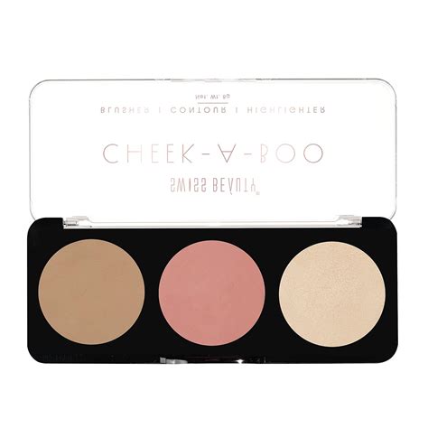 Buy Swiss Beauty Cheek-A-Boo 3 In One Blusher | Contour | Highlighter ...
