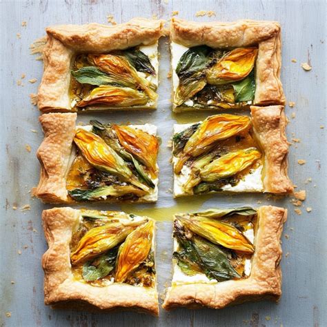 Easy Squash Blossom Tart Recipe