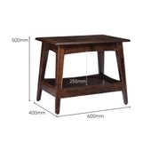 Buy Eero Solid Wood Brown Side & End Table Online At Durian