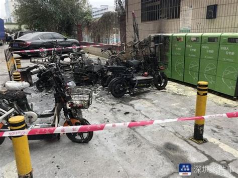 用电安全：深圳一电动自行车充电桩充电时爆炸起火，殃及一辆路虎