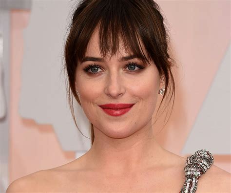 Dakota Johnson Looks Unrecognizable Without Her Signature Bangs