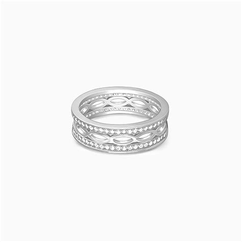 Silver Jali Ring – GIVA