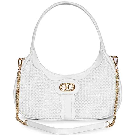 Tesorina White Hand Woven Leather Hobo Bags – SaintG India