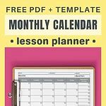 October Monthly Lesson Plan Calendar 的图像结果