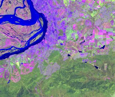 GIS-Lab: Интерпретация комбинаций каналов данных Landsat TM / ETM+
