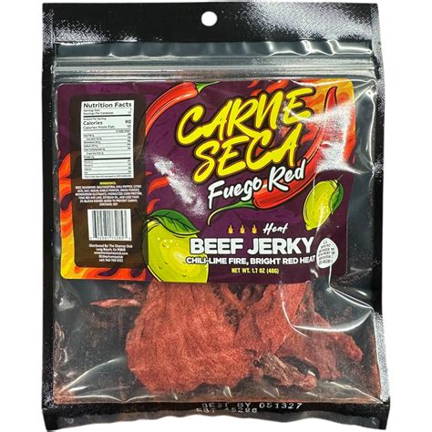 Carne Seca Fuego Red Beef Jerky 1.7 oz | Cow Crack Wholesale