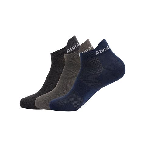 Auraa loops ankel socks for unisex made with durable,breathable cotton ...