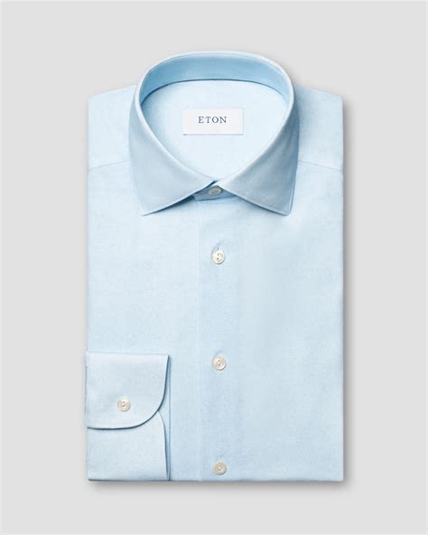 Solid Four-Way Stretch Shirt - Eton