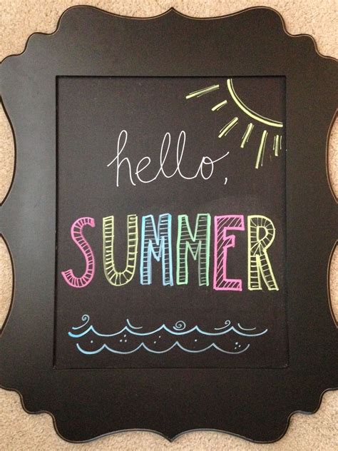 Summer Chalkboard Ideas Easy at Essie Elkins blog
