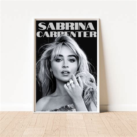 Sabrina Carpenter Poster, Pop Music Wall Art, Minimal Wall Art ...