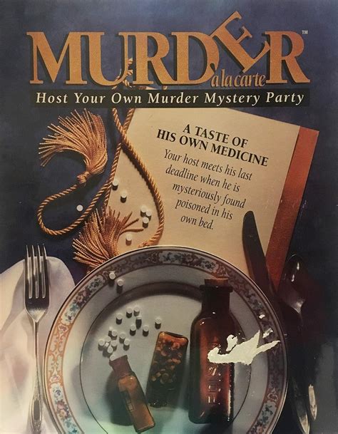 Murder a La Carte Host Your Own Murder Myster Party ~ A Taste of His ...