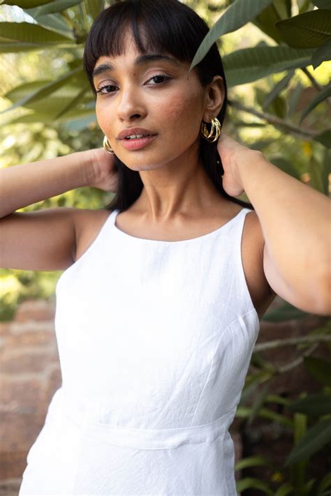 The Linen Cutaway Maxi Dress