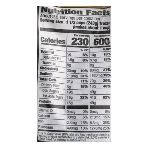 Pf Chang Nutrition Chart | Besto Blog