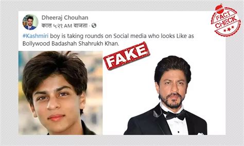 An Edited Photo Of Shah Rukh Khan On FaceApp Shared As His Young ...