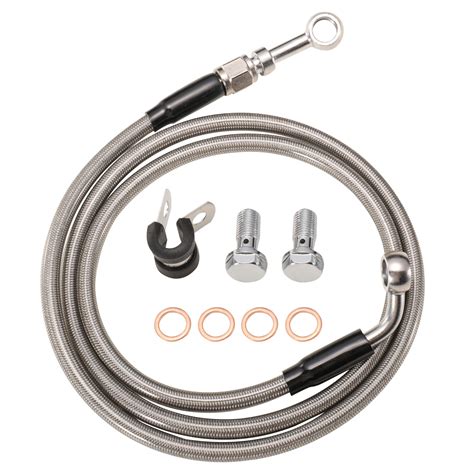 Extended Brake Lines Moose Racing Stainless Steel Braided Front Brake Line Beta 125cc-350cc ...