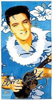 Elvis Presley Hawaii Hibiscus Flower Ukulele Beach Towel : Amazon.in