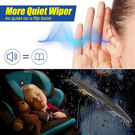 SHAORONG 11" Rear Wiper For Chevrolet Sonic 20-12 /Suzuki Swift 16-07 /GMC Acadia 11-07，Dodge ...