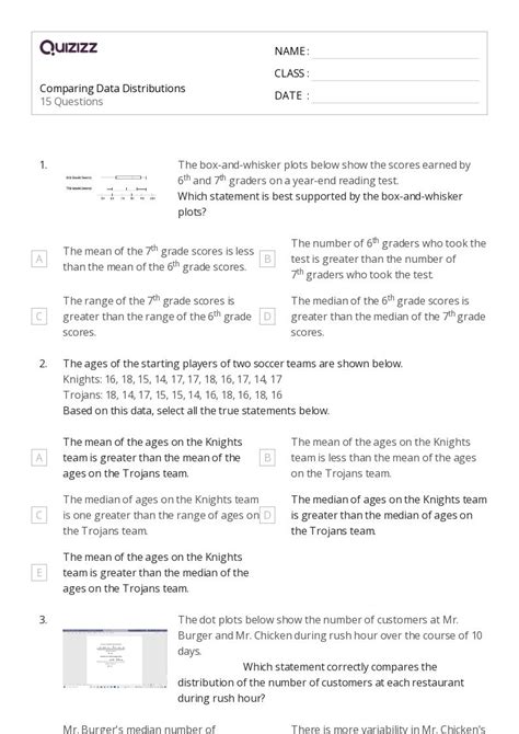 50+ data visualization worksheets for 10th Class on Quizizz | Free ...