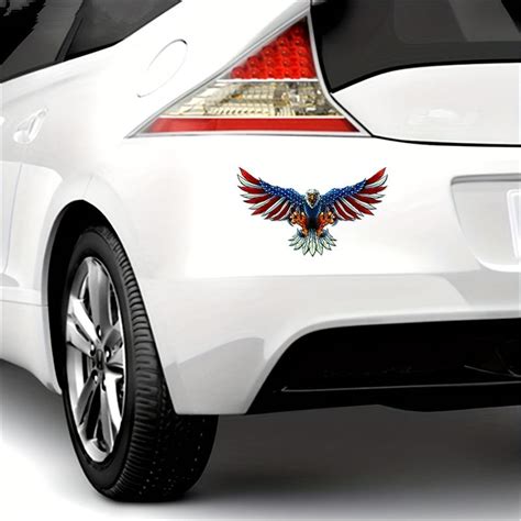 American Flag Bald Eagle Car Sticker – CRAZE