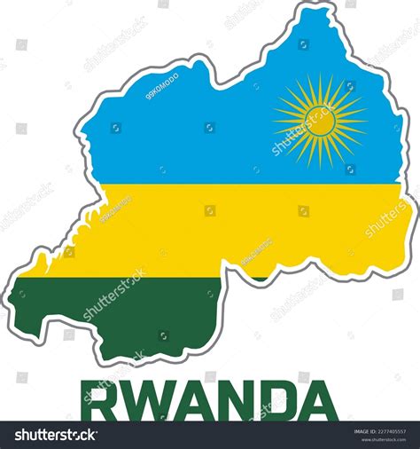 Map Rwanda Country Colors Rwanda Country Stock Vector (Royalty Free) 2277405557 | Shutterstock