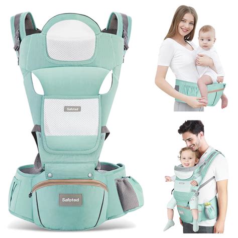 Amazon.com: Safotad Baby Carrier with Hip Seat, Ergonomic M Position ...
