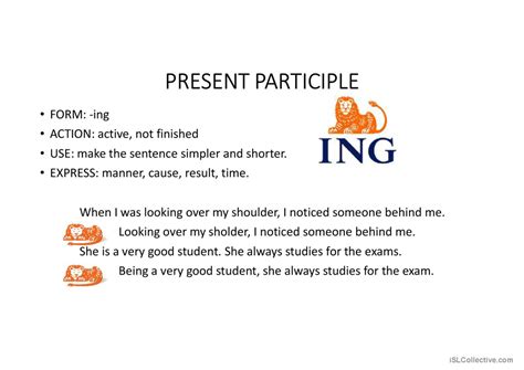 Image result for Examples of Participle Clauses