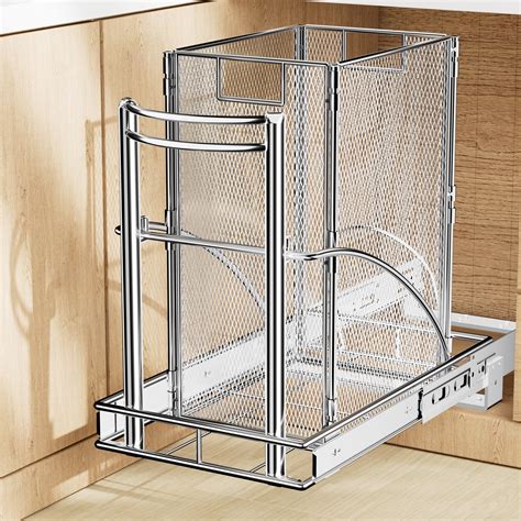 ANASTA Cabinet Trash Can Pull Out Kit, Heavy Duty Under Sink Garbage ...