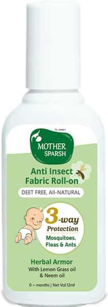 Buy MOTHER SPARSH NATURAL MOSQUITO REPELLENT FABRIC ROLL-ON FOR BABIES ...