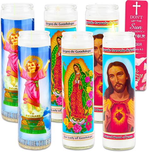 Amazon.com: Devotional Candle 6 Pack - Bundle with 6 Prayer Candles ...