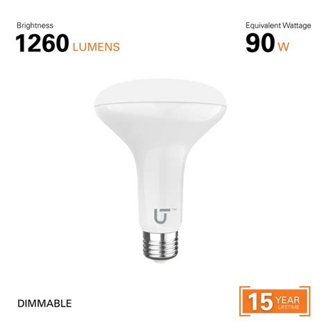 Utilitech 65 -Watt EQ Medium screw base E26 LED Spot Flood Light Bulb ...