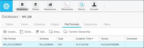 Image result for File Formats in Snowflake